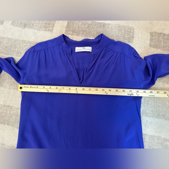 Amanda Uprichard Royal Blue 3/4 Sleeve Silk Dress (Size P = XS) - Picture 6 of 8